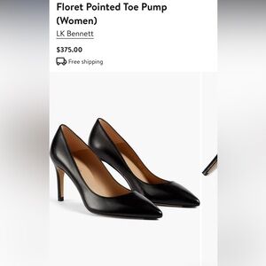 LK Bennett London Black Leather Heels